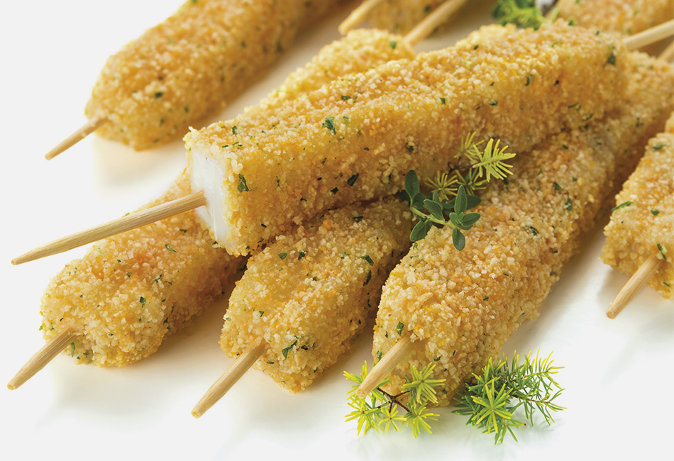 Arrosticini di totano gratinati
